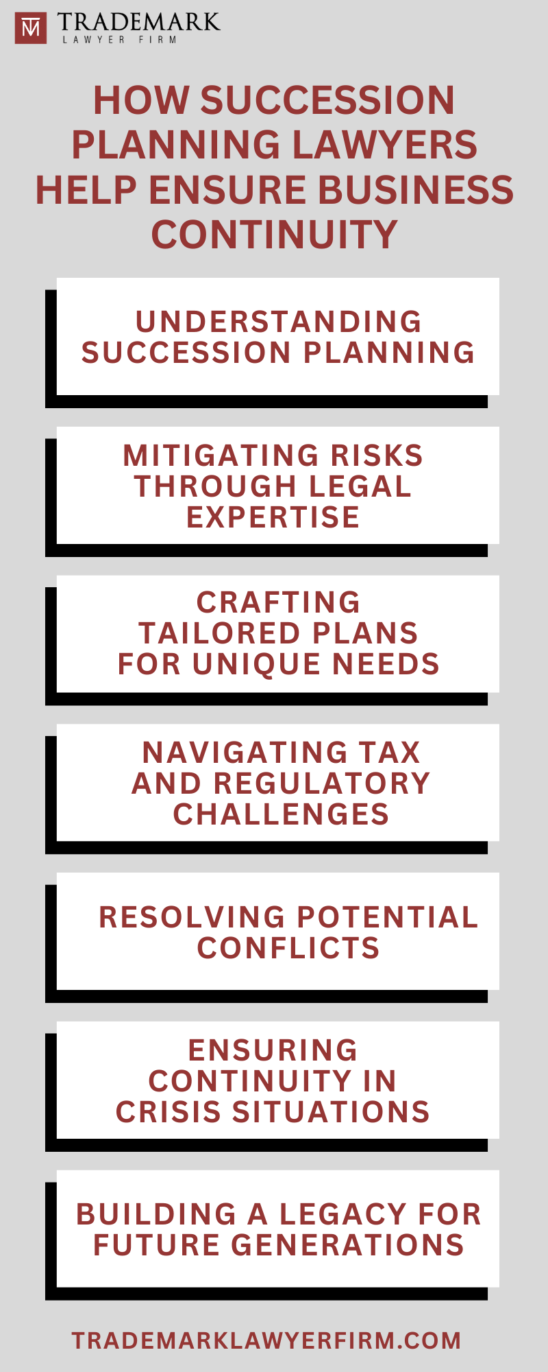 How Succession Planning Lawyers Help Ensure Business Continuity Infographic