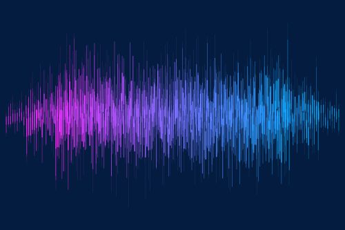 colorful sound waves - Trademark a sound concept